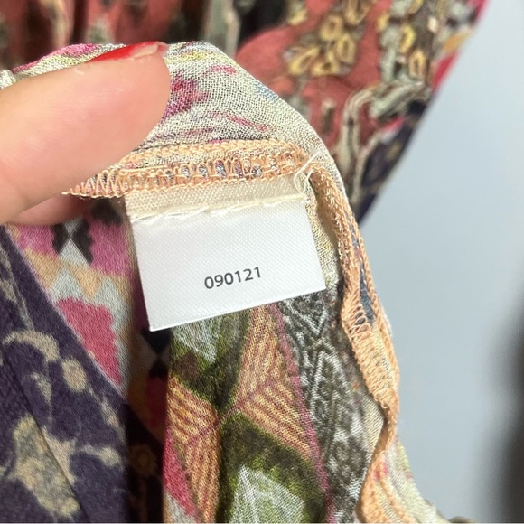 Soft Surroundings Makara Tunic Top Aztec Boho Western Blouse Small - Picture 5 of 7